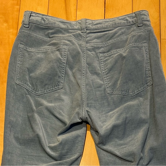 Pilcro Washed Velvet cropped flare pants - Picture 3 of 6